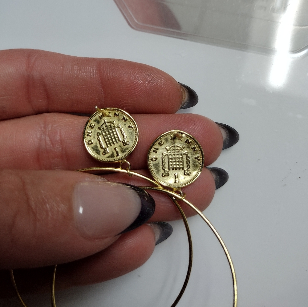 Coin earrings - Picture 3 of 7